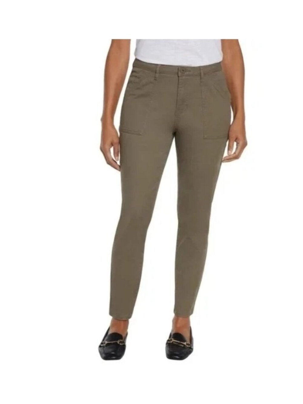 Banana Republic High Rise Twill Pants Green Womens Size 4 New With Tags